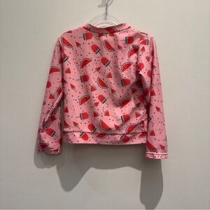 Kids Swim-shirt & Bikini Top  - Pink Watermelon Print Size 4y